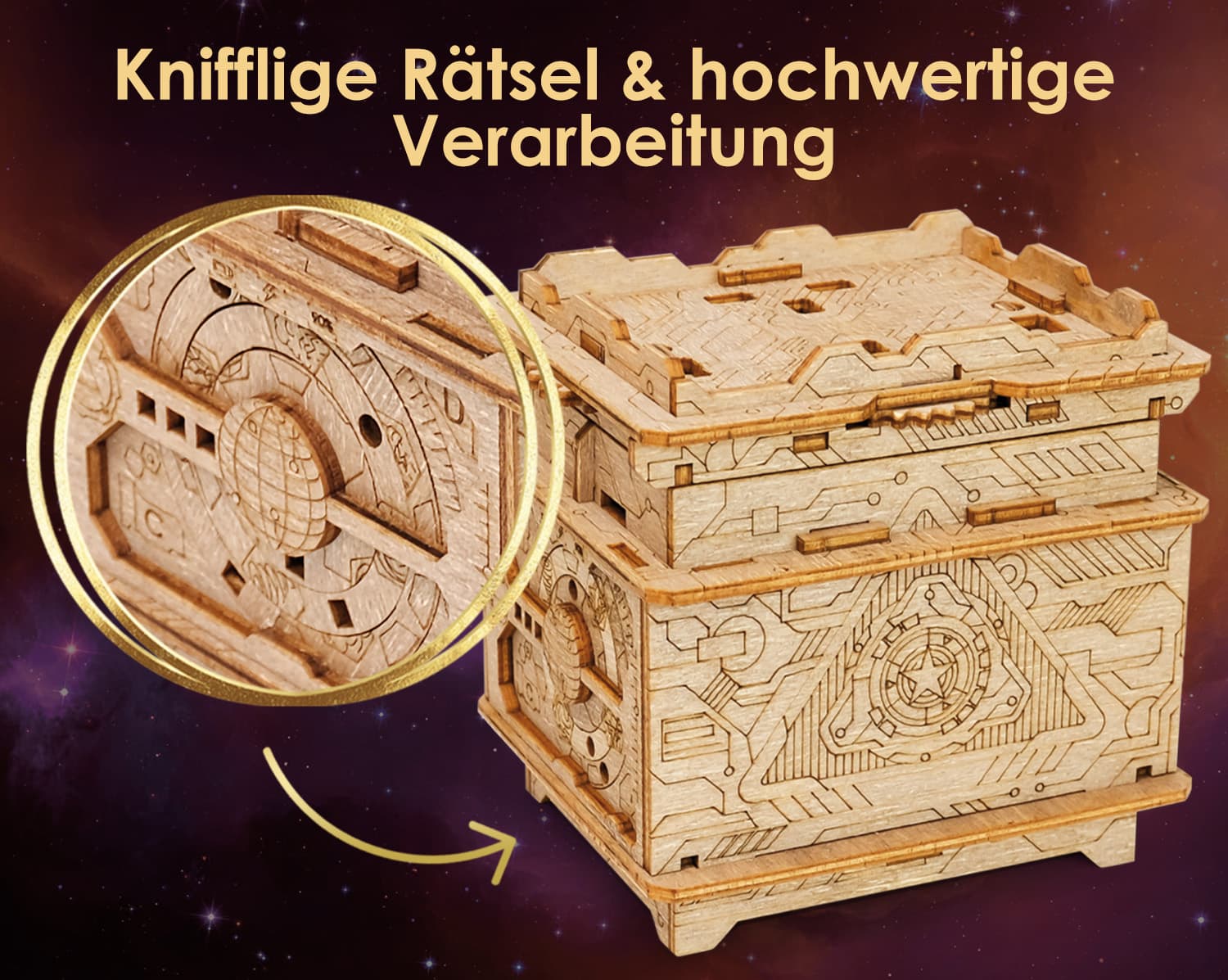 Fotos und Abbildungen von Orbital Box. ESC WELT.