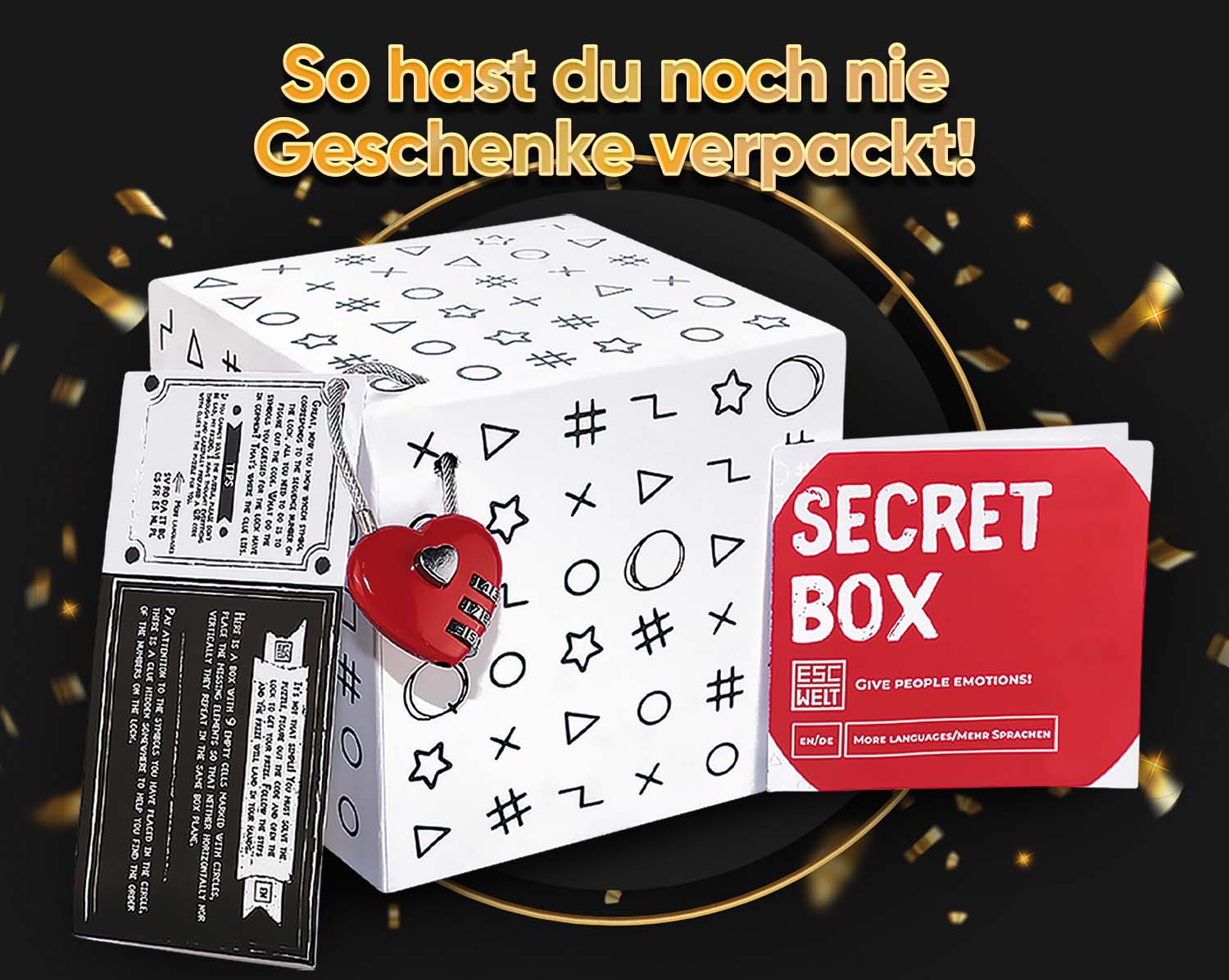 Fotos und Abbildungen von Secret Box. ESC WELT.