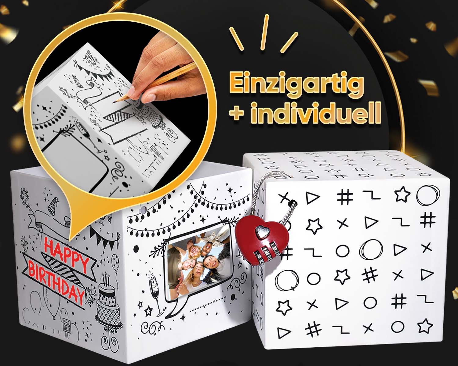 Fotos und Abbildungen von Secret Box. ESC WELT.