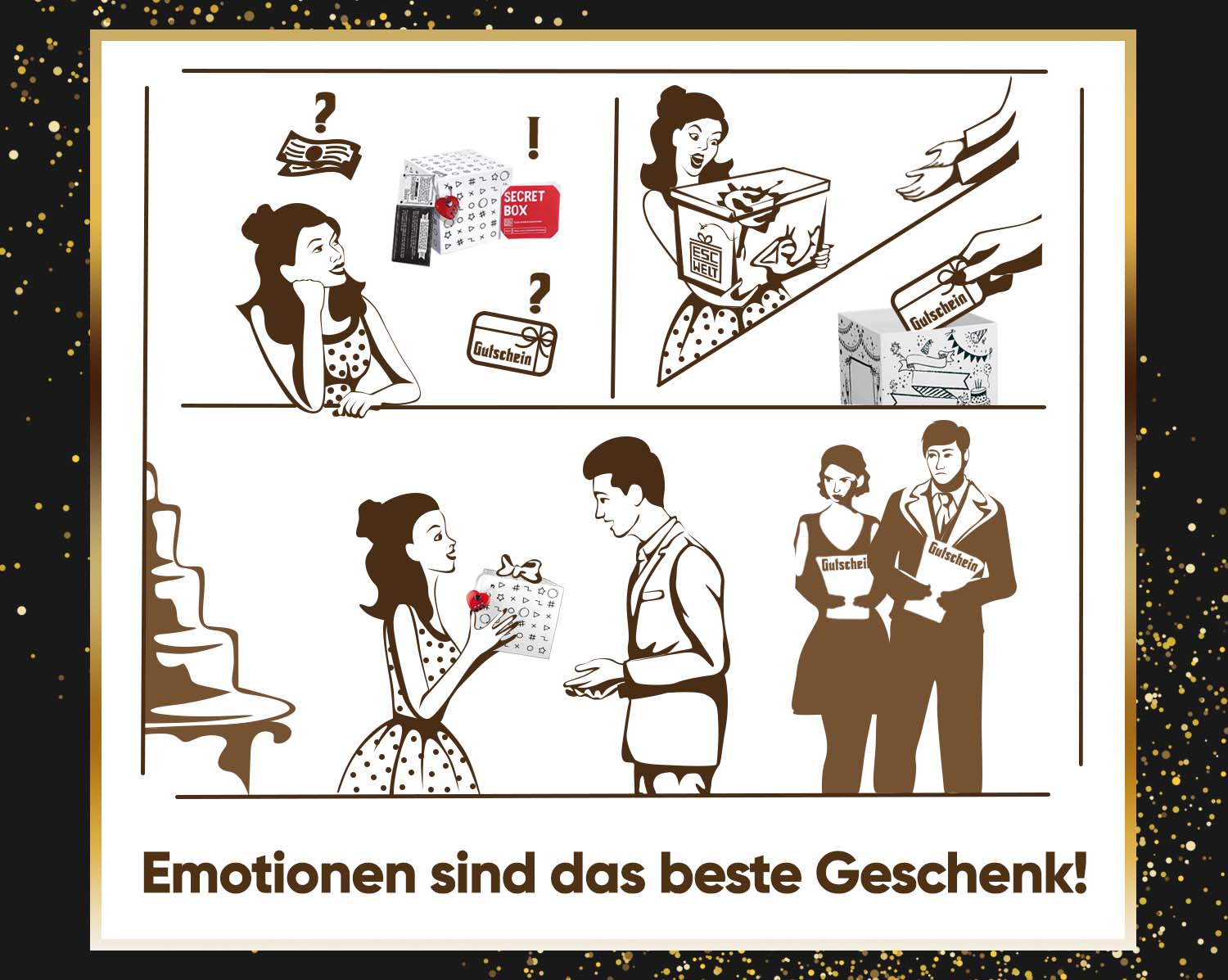 Fotos und Abbildungen von Secret Box. ESC WELT.